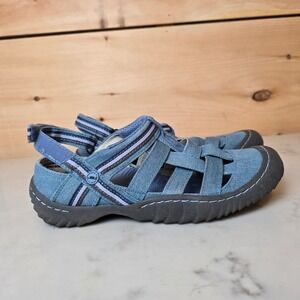 JBU Sandals Olympia Water Ready Womens 8 Blue
